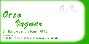 otto vagner business card